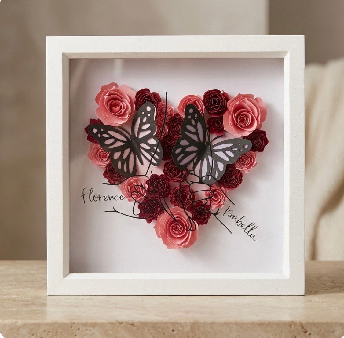 Personalised Floral Mother’s Day Box Frame
