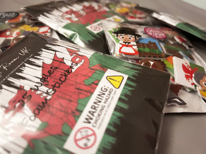 Wales Foam Stickers