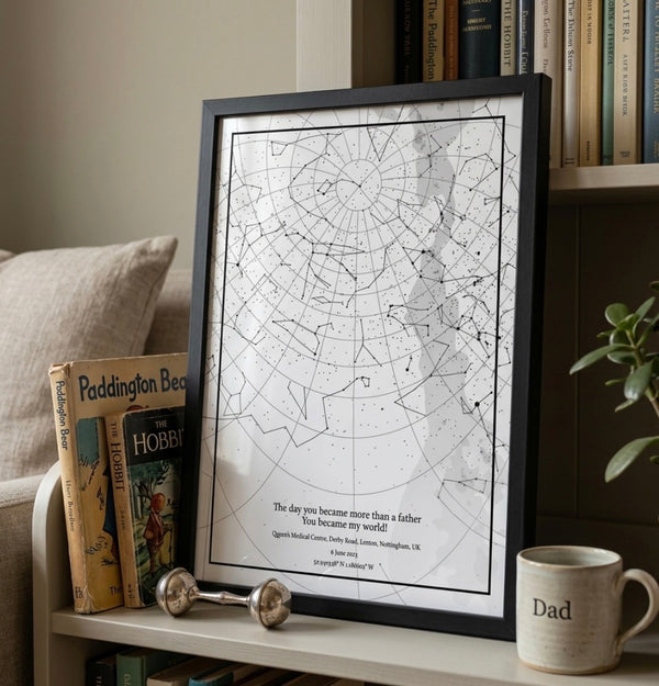 Personalised A4 Star Map