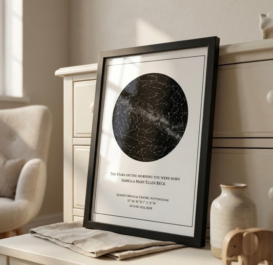Star Map Personalised Frame Gift