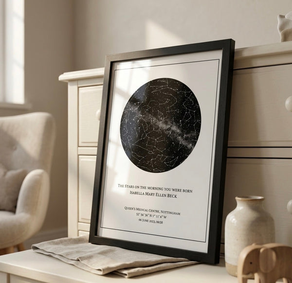 Star Map Personalised Frame Gift