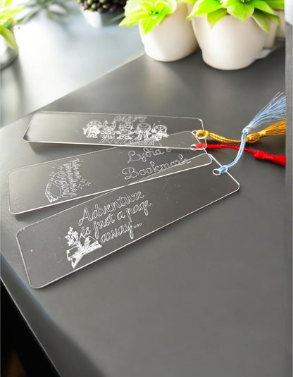 Personalised Engraved Acrylic Bookmark