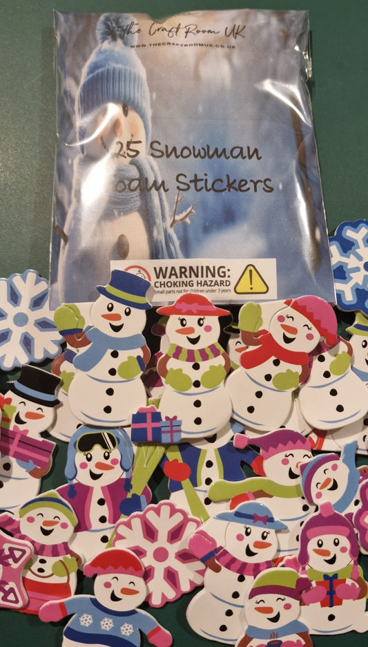 Snowman Foam Stickers