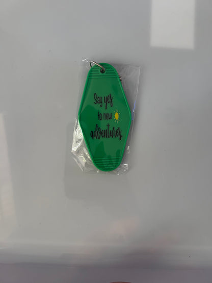 Hotel Style Motivational Keyring