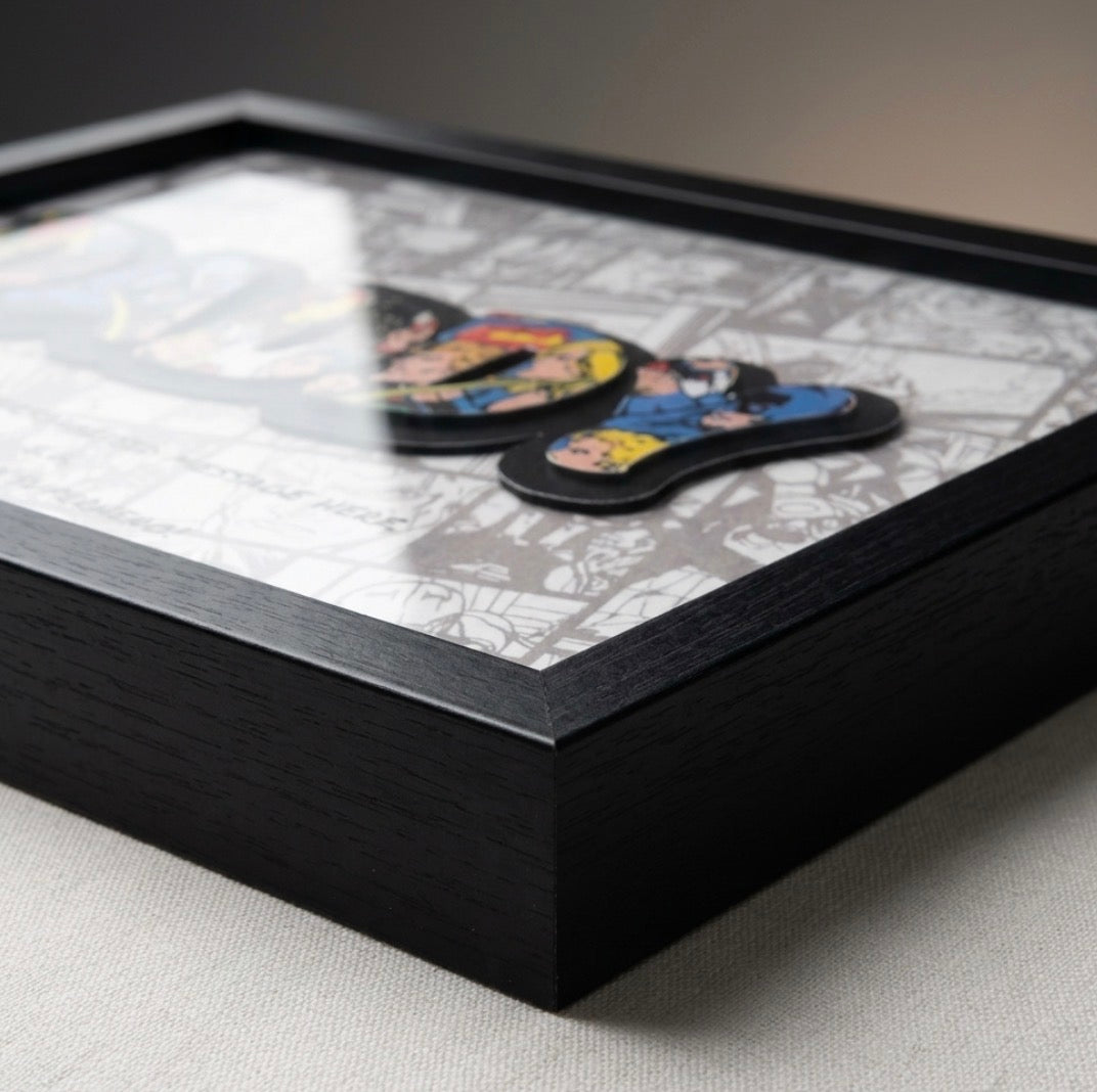 Personalised Superhero Name Art A4 Frame