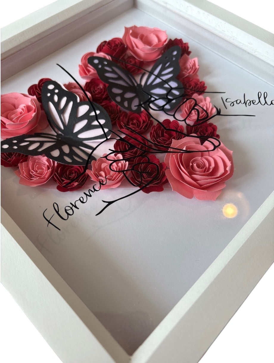 Personalised Floral Mother’s Day Box Frame