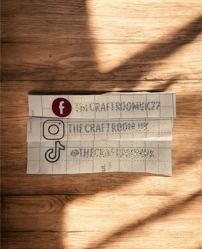 Custom Holographic Social Media Vinyl Stickers