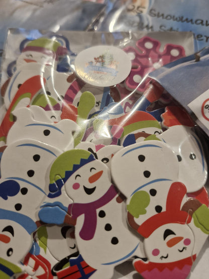 Snowman Foam Stickers