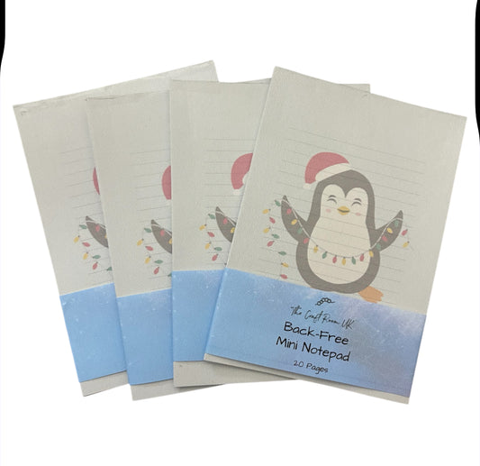 Mini Christmas Notepad - Penguin