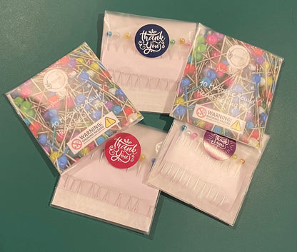 Metallic Round Head Sewing Pins - The Craft Room UK