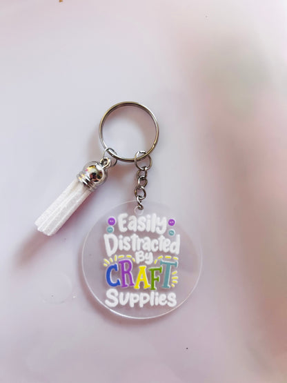 Cute craft lover Keyring