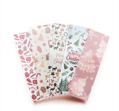 Christmas Themed Laminated Bookmarks