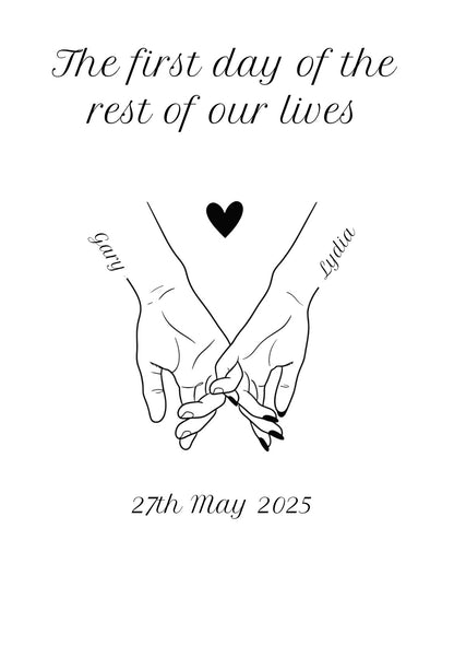 Personalised Couple Line Art Frame