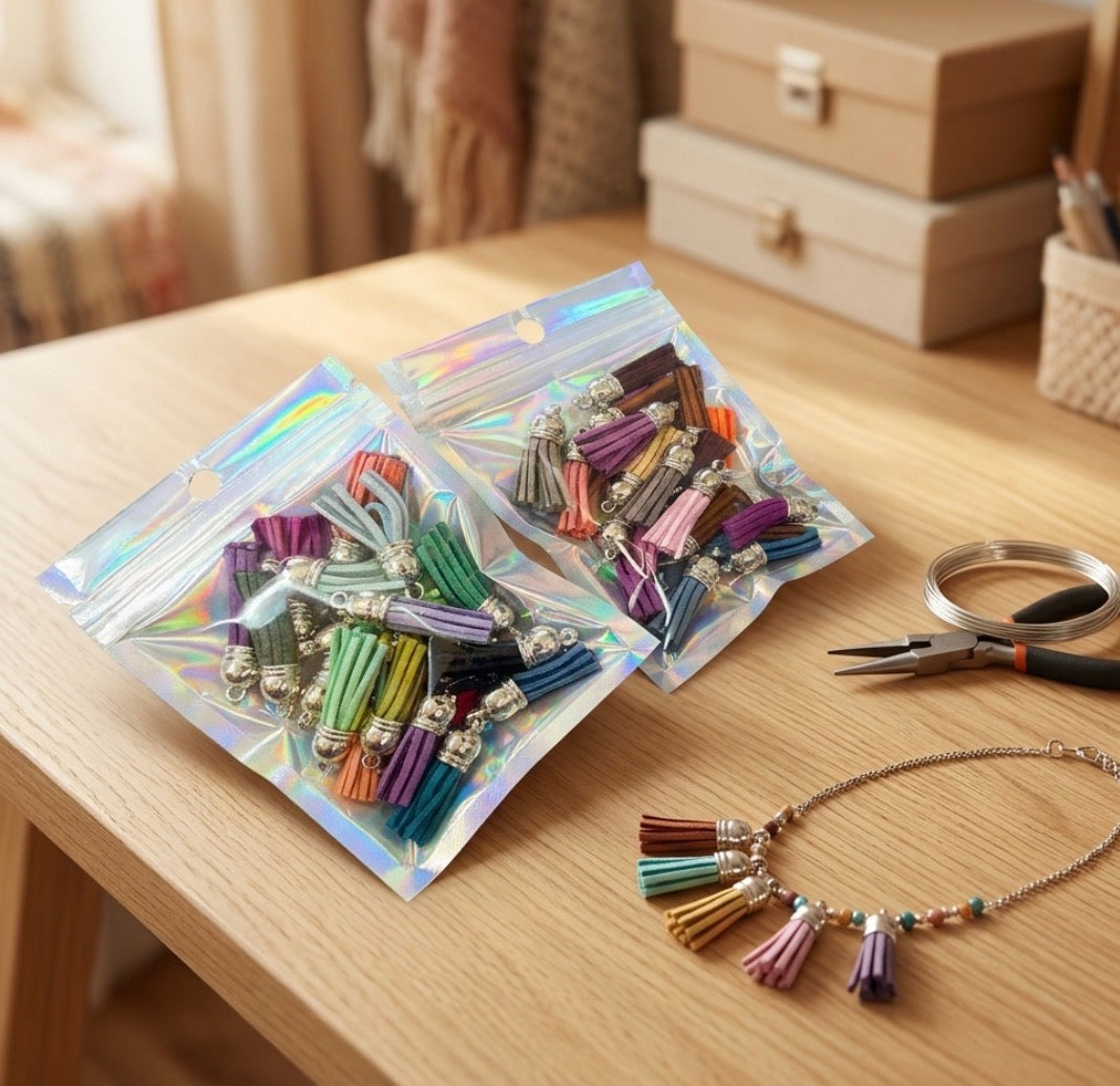 Faux Leather Craft Tassels (20pc)