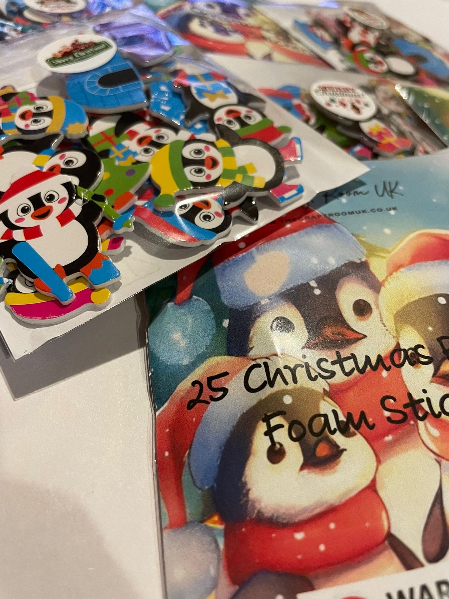 Christmas Penguin Foam Stickers