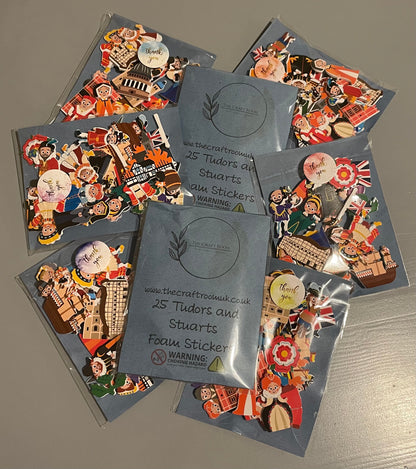 Tudor and Stuart’s Foam Stickers - The Craft Room UK