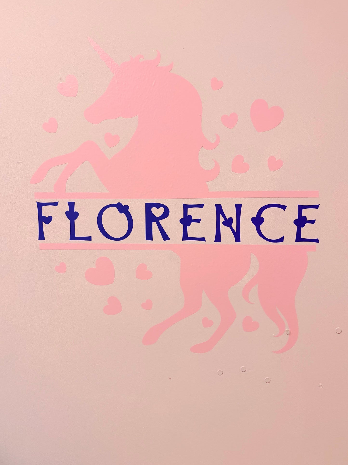 Personalised Unicorn Bedroom Wall Vinyl