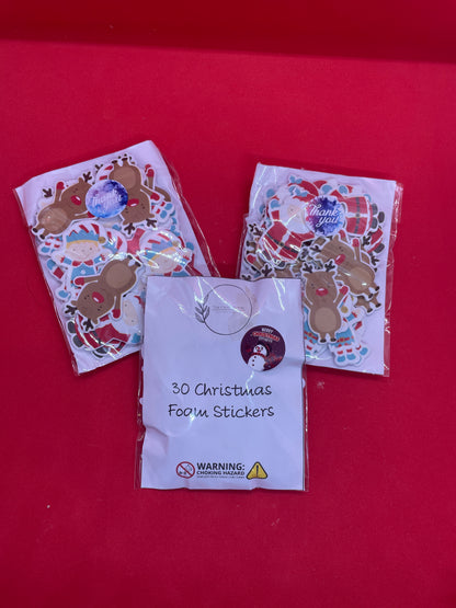 Festive Christmas Foam Stickers