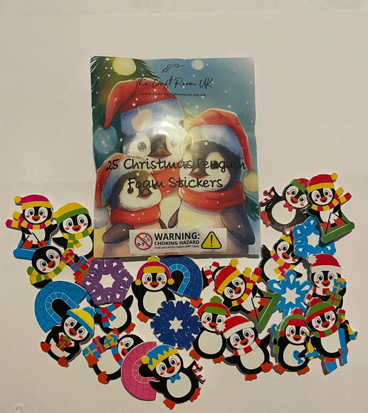 Christmas Penguin Foam Stickers