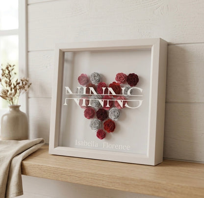 Personalised Flower Shadow Box