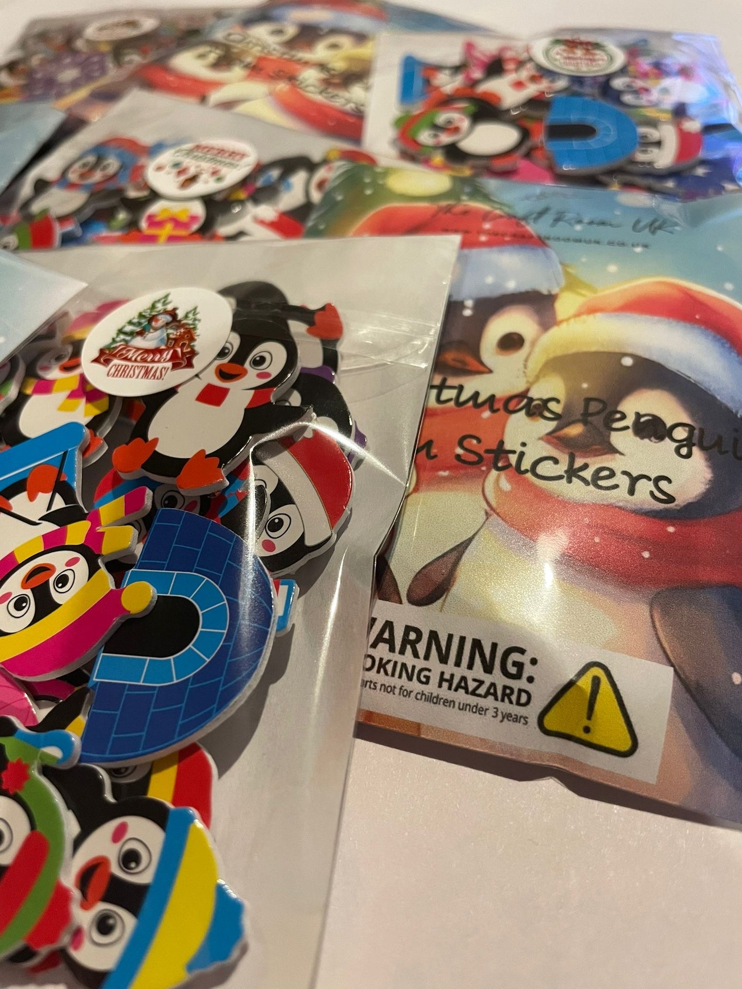 Christmas Penguin Foam Stickers