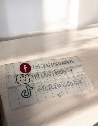 Custom Holographic Social Media Vinyl Stickers