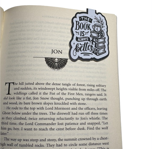 The book is better Magnetic Bookmark