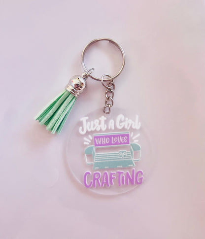 Cute craft lover Keyring