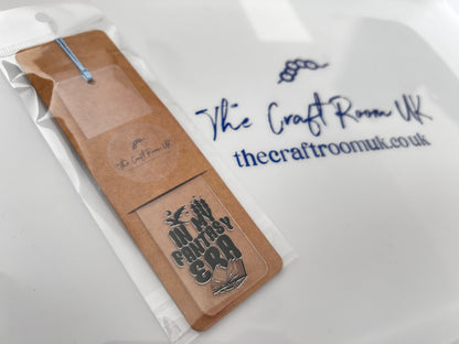 Black UV DTF Wrap Acrylic Bookmark