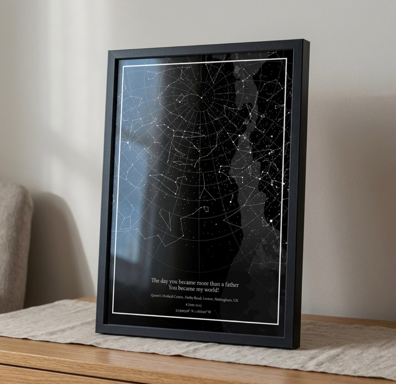 Personalised A4 Star Map