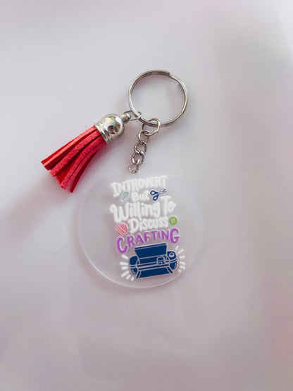 Cute craft lover Keyring