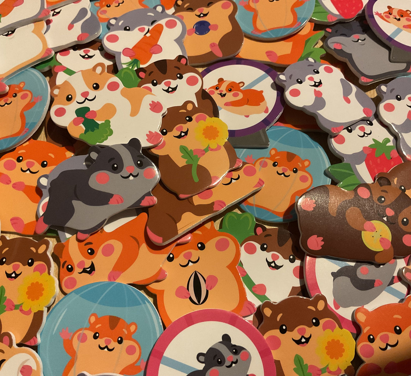 Hamster Foam Stickers