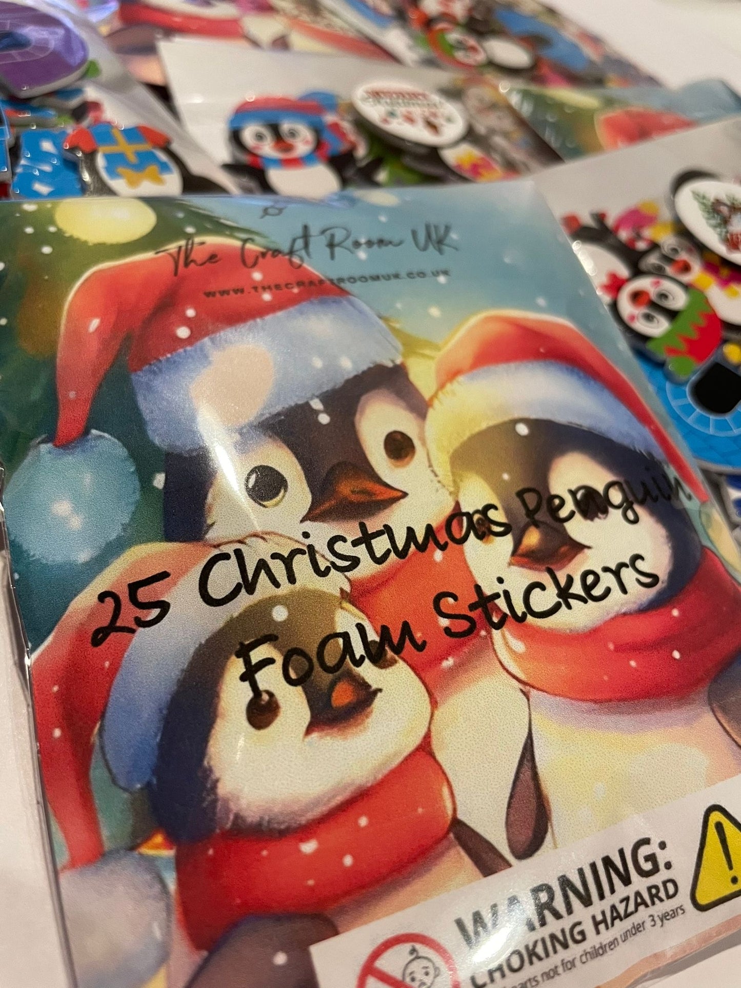 Christmas Penguin Foam Stickers