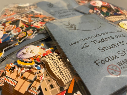 Tudor and Stuart’s Foam Stickers - The Craft Room UK
