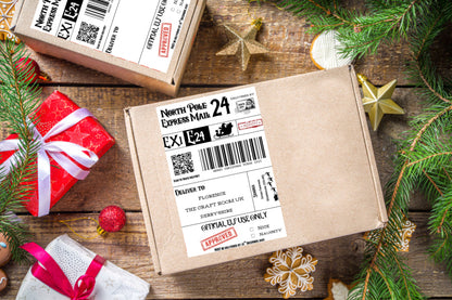 North Pole Express Mail Labels - 5 Pack