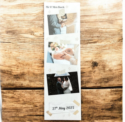 3 Photo Strip Laminated Bookmark