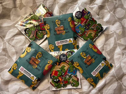 Bookworm Foam stickers