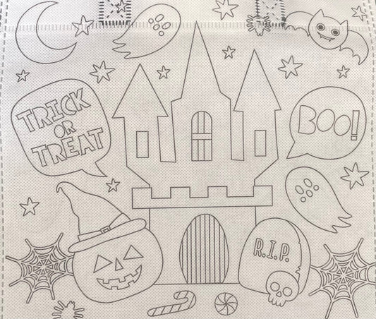 Colour your own Trick or Treat Bag