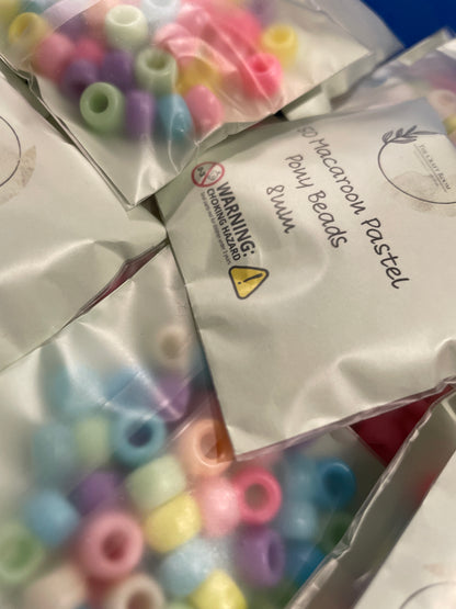 Macaroon Pastel Pony Beads