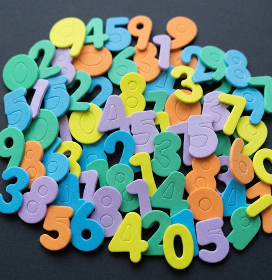 Colourful Number Foam Stickers