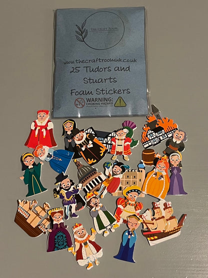 Tudor and Stuart’s Foam Stickers - The Craft Room UK
