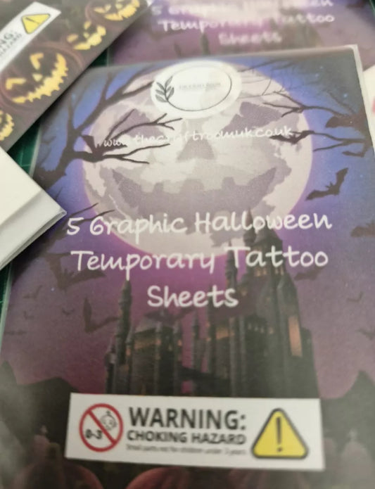 Graphic Halloween Temporary Tattoos - The Craft Room UK