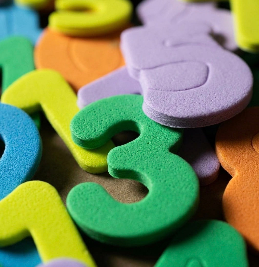 Colourful Number Foam Stickers