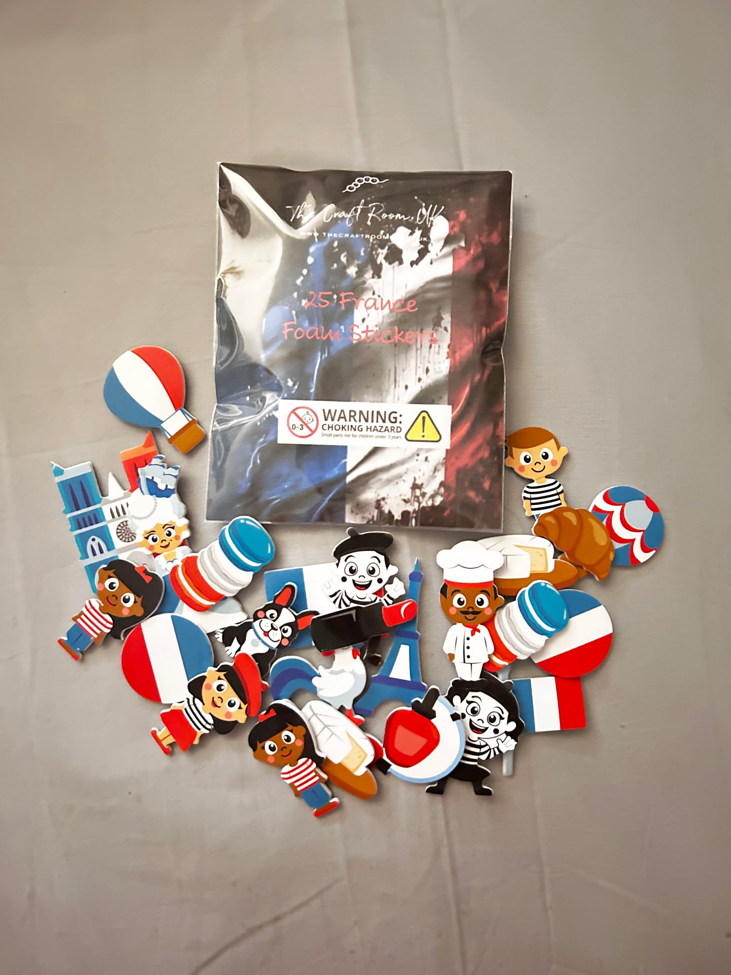 France Foam Stickers