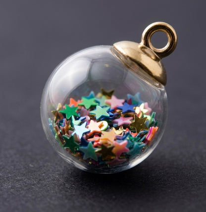 Colourful Glass Christmas Bauble Beads