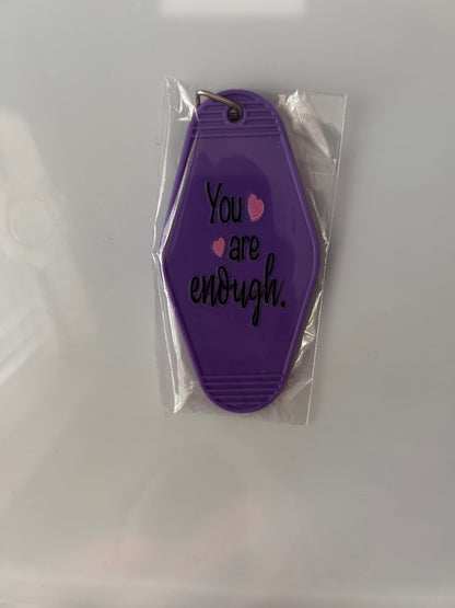 Hotel Style Motivational Keyring