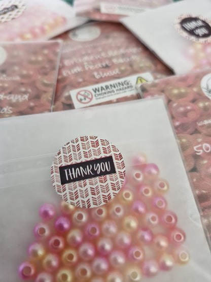 Gradient Red and Pink Pearl Beads - The Craft Room UK