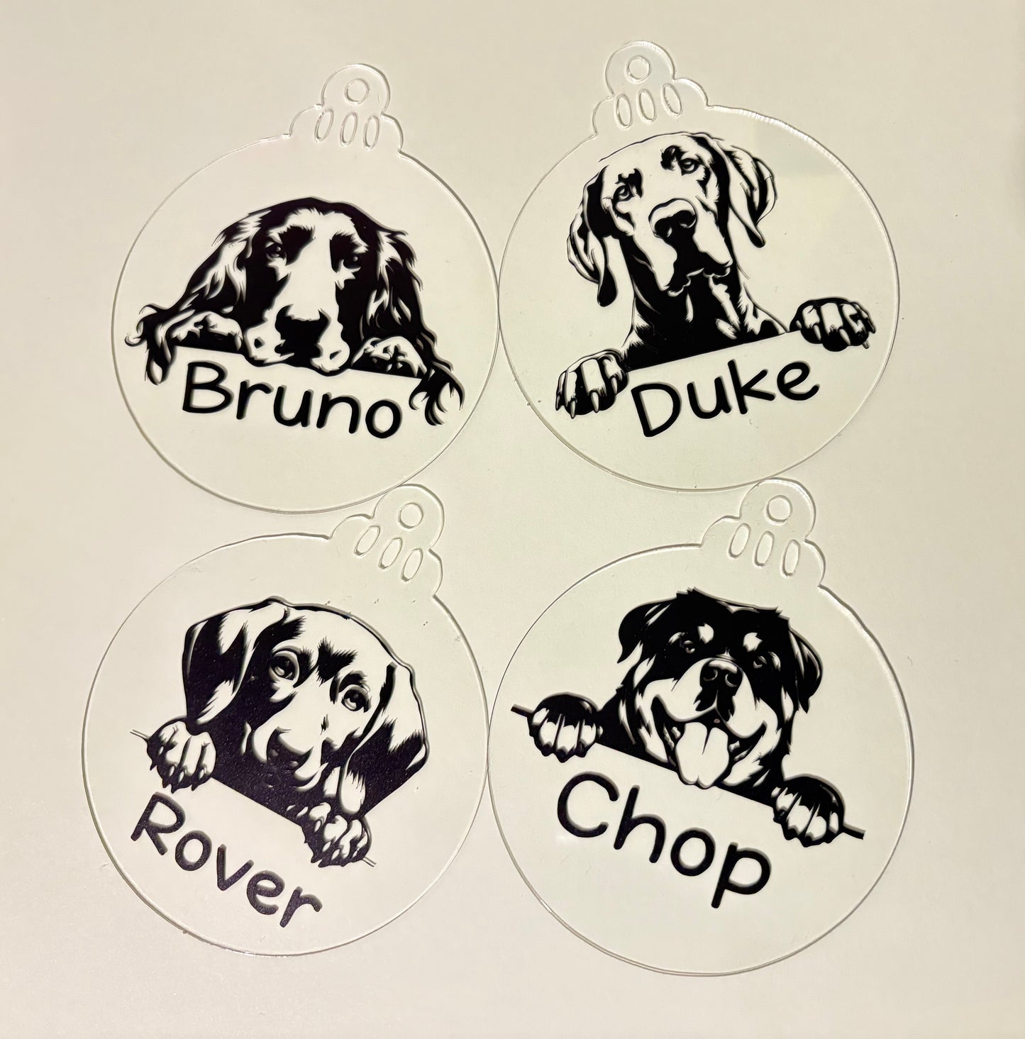 Personalised Dog Christmas Decorations