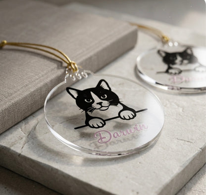Personalised Cat Christmas Decorations