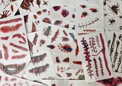 Graphic Halloween Temporary Tattoos - The Craft Room UK